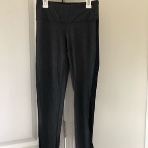 Grey leggings w/ a stripe of black down both sides